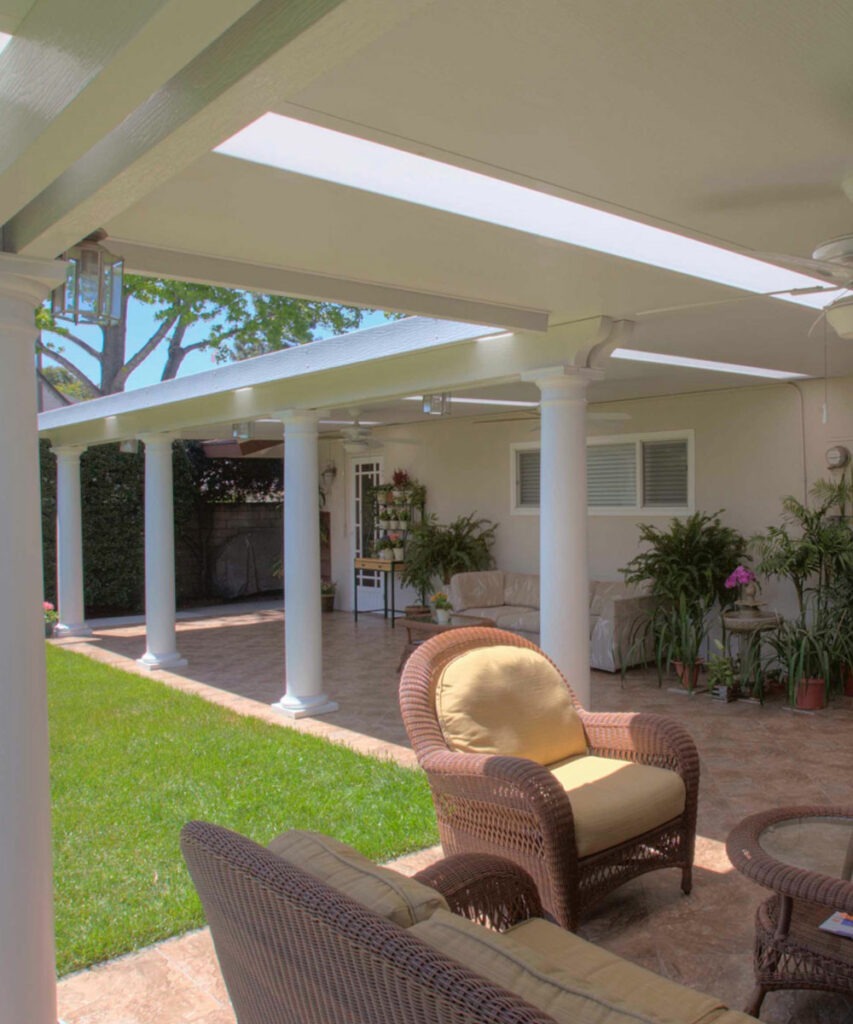 patio with patio cover and outdoor furniture